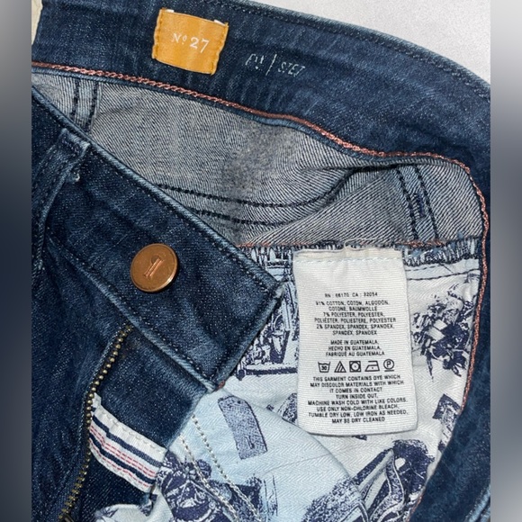 Anthropology Pilcro and the Letterpress STET Jeans size 27 Flare denim Dark Wash - Picture 8 of 9